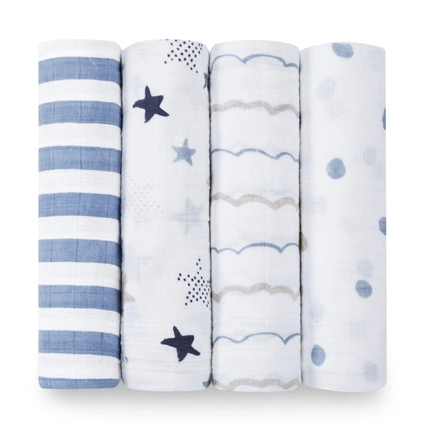 aden + anais Muslin Swaddle 4 Pk - Just $59.95! Shop now at The Pump Station & Nurtury