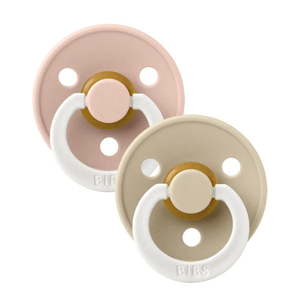 BIBS COLOUR GLOW 2 PACK Round Pacifier - Just $16.95! Shop now at The Pump Station & Nurtury
