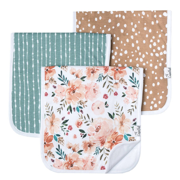 Copper Pearl Burp Cloth 3pk - Just $21.95! Shop now at The Pump Station & Nurtury