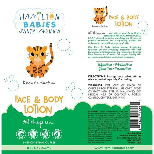 Hamilton Babies Kissable Karissa Face & Body Lotion 8oz - Just $11! Shop now at The Pump Station & Nurtury