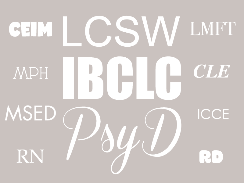 Definitions of Breastfeeding Acronyms & Abbreviations