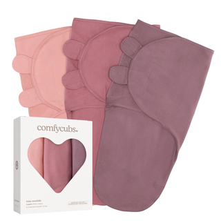 Comfy Cubs Easy Swaddle Blanket, 3 Pack