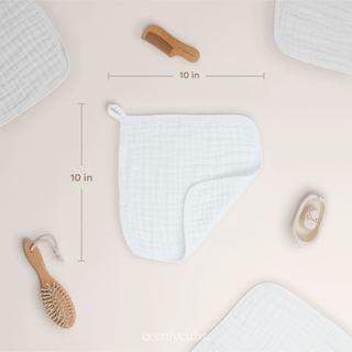 Comfy Cubs Muslin Baby Washcloths 6 pk