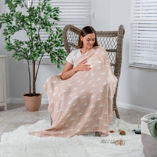 Comfy Cubs Muslin Swaddle Blankets, 4pk