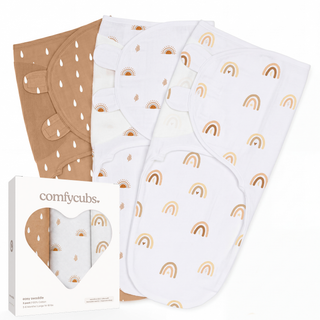 Comfy Cubs Easy Swaddle Blanket, 3 Pack