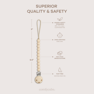 Comfy Cubs Baby Pacifier Clips