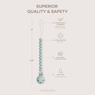 Comfy Cubs Baby Pacifier Clips