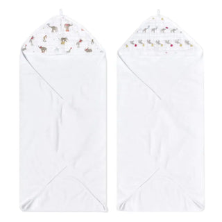 aden + anais 2pk hooded towels elephant circus - 7
