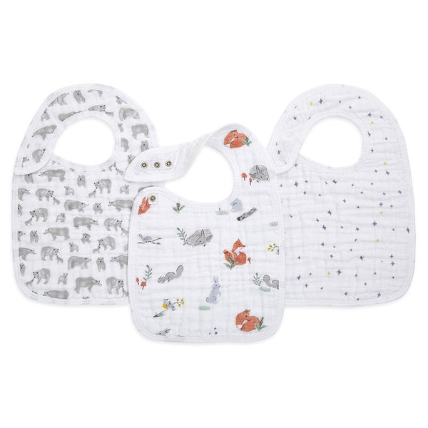 aden + anais classic muslin snap bib 3-pack - Just $21.95! Shop now at The Pump Station & Nurtury