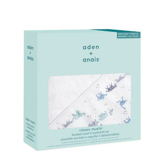 aden + anais Hooded Towel + washcloth set - 4