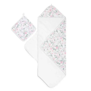 aden + anais Hooded Towel + washcloth set Ma Fluer - 1