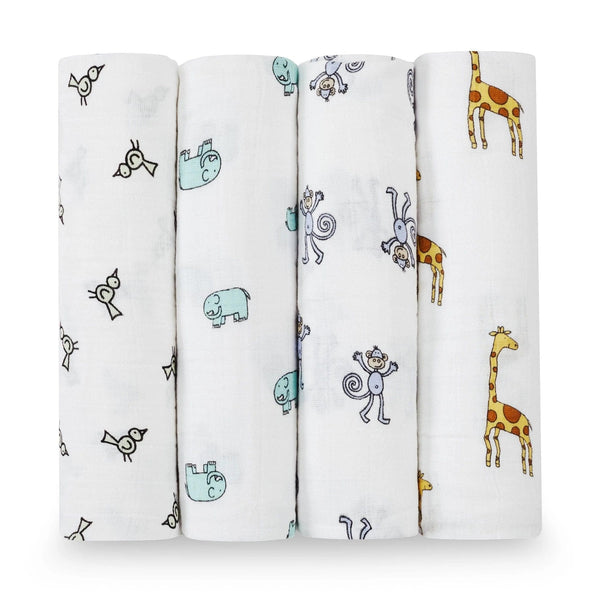 aden + anais Muslin Swaddle 4 Pk - Just $59.95! Shop now at The Pump Station & Nurtury