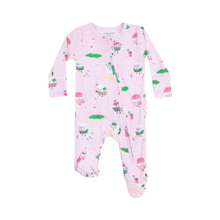 Angel Dear 2-Way Ruffle Back Zipper Footie F1 Golf Pro Girls / NB - 1