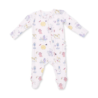 Angel Dear 2-Way Ruffle Back Zipper Footie F2 - 3