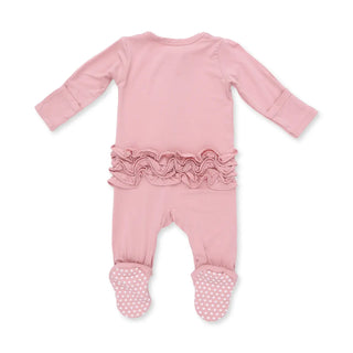Angel Dear 2-Way Ruffle Back Zipper Footie F3 - 2