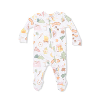 Angel Dear 2-Way Ruffle Back Zipper Footie S3 - 1