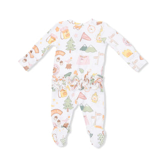 Angel Dear 2-Way Ruffle Back Zipper Footie S3 - 3