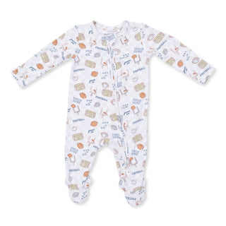 Angel Dear 2 Way Zipper Footie F1 Football Check / NB - 3