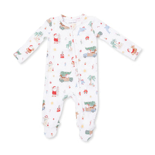 Angel Dear 2 Way Zipper Footie F2 Beach Christmas / Preemie - 1
