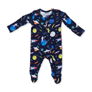 Angel Dear 2-Way Zipper Footie F3 Astronaut and Rocket / NB - 1