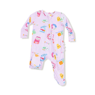 Angel Dear 2 Way Zipper Footie F4 Future Scientist Pink / NB - 1