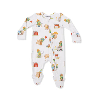 Angel Dear 2-Way Zipper Footie S1 Avocado Toast / NB - 1