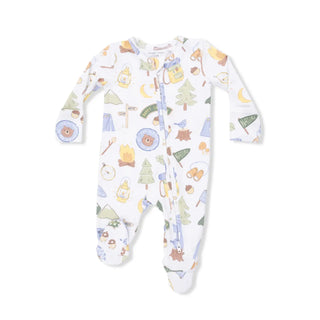 Angel Dear 2-Way Zipper Footie S1 Camping Blue / NB - 7