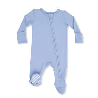 Angel Dear 2-Way Zipper Footie S2 Blue Fog / NB - 6