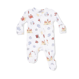 Angel Dear 2-Way Zipper Footie S4 Sunny Sandcastle / NB - 6