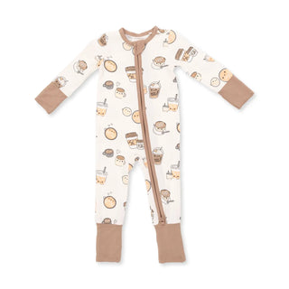 Angel Dear 2-Way Zipper Romper F3 Love you a Latte / 3-6m - 1