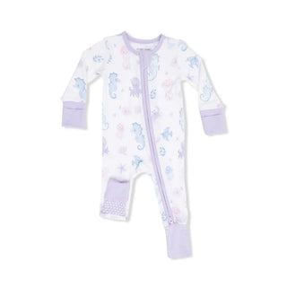 Angel Dear 2-Way Zipper Romper S2 Floral Sea Creatures / 3-6m - 1