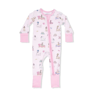 Angel Dear 2-Way Zipper Romper S3 Fancy Hounds Bows / 6-12m - 1