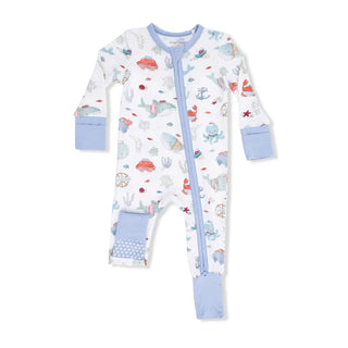 Angel Dear 2-Way Zipper Romper S3 Sailor Sea Creatures / 6-12m - 4