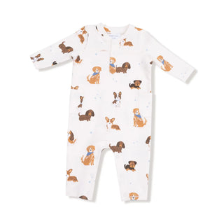 Angel Dear French Terry Romper F3 Best Friend Dogs / 0-3M - 1