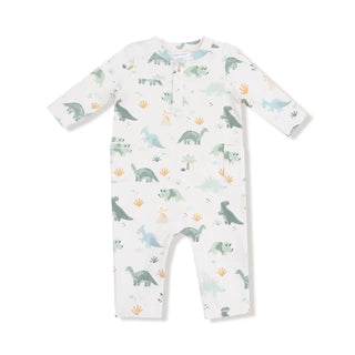 Angel Dear French Terry Romper F3 Soft Dino / 0-3M - 4