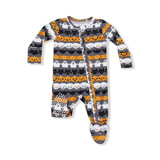 Angel Dear Halloween Glow In The Dark 2-Way Zipper Footie F2 GID Paper Garland / NB - 1