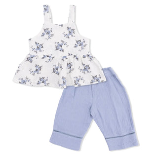 Angel Dear Peplum Tank And Smocked Waist Pants S3 Belle Rosette Dot / 6-12m - 1