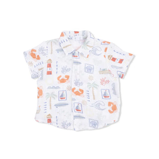 Angel Dear Polo and Muslin Short Set S3 - 4