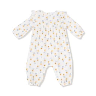 Angel Dear Ruffle Sleeve Romper F4 Western Sunflower / 0-3M - 1
