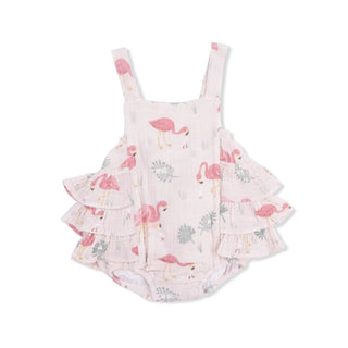 Angel Dear Ruffle Sunsuit S1 Flamingos / 0-03m - 1