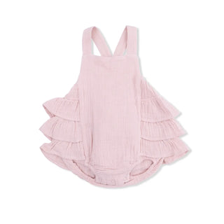 Angel Dear Ruffle Sunsuit S1 Solid Lotus / 0-03m - 3