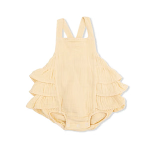 Angel Dear Ruffle Sunsuit S4 Italian Straw / 0-03m - 2