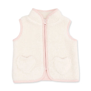 Angel Dear Sherpa Vest F2 Cream Pink / 6-12M - 1