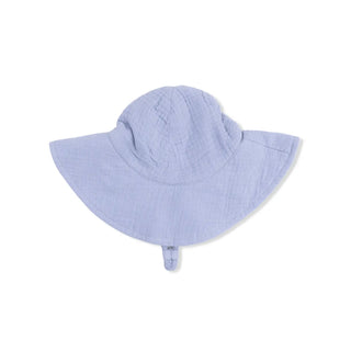 Angel Dear Wide Brim Sunhat S1 Blue Blizzard / 0-06m - 3