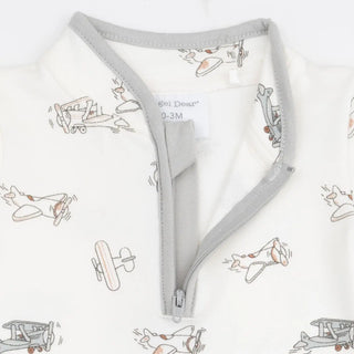Angel Dear Zip Neck Romper F2 - 4
