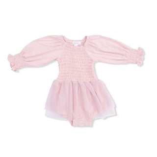 Angel LS Smocked Tutu Bubble S1 Lotus / 0-6m - 1