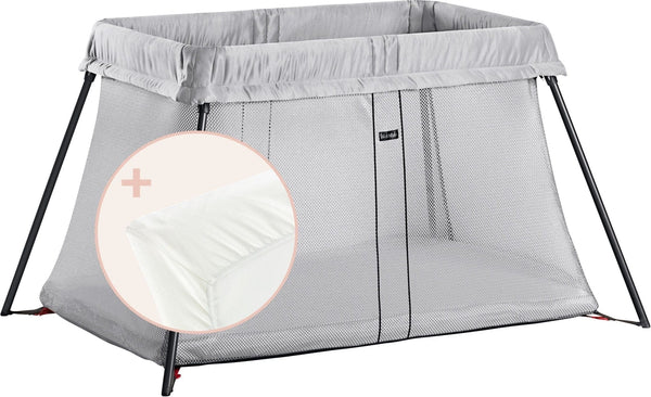 BabyBjörn Travel Crib Light + Fitted Sheet Bundle - Just $279.99! Shop now at The Pump Station & Nurtury