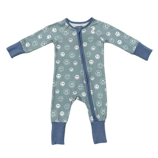 Babysprouts LS Zip Romper W1 Heart Eyes / 0-3M - 1