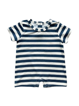 Babysprouts Romper S1 Naval Stripe / 0-3M - 1
