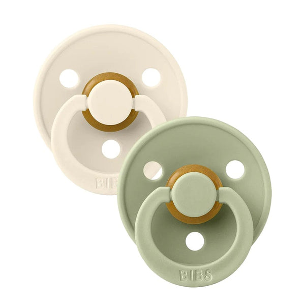 BIBS Colour 2 PACK Round Pacifier  - Size 2 - Just $15.95! Shop now at The Pump Station & Nurtury